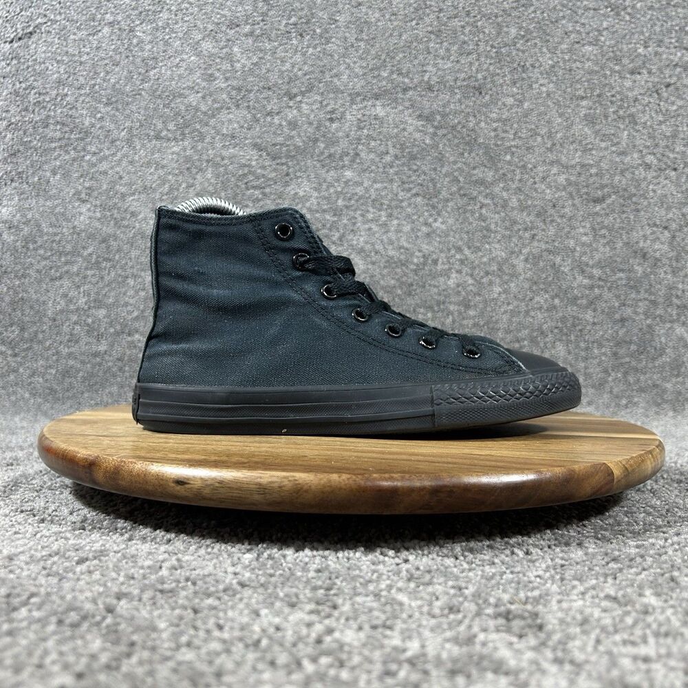 Converse Chuck Taylor All Star Hi 3S121 Kids Size 2 Black Athletic Shoes Used